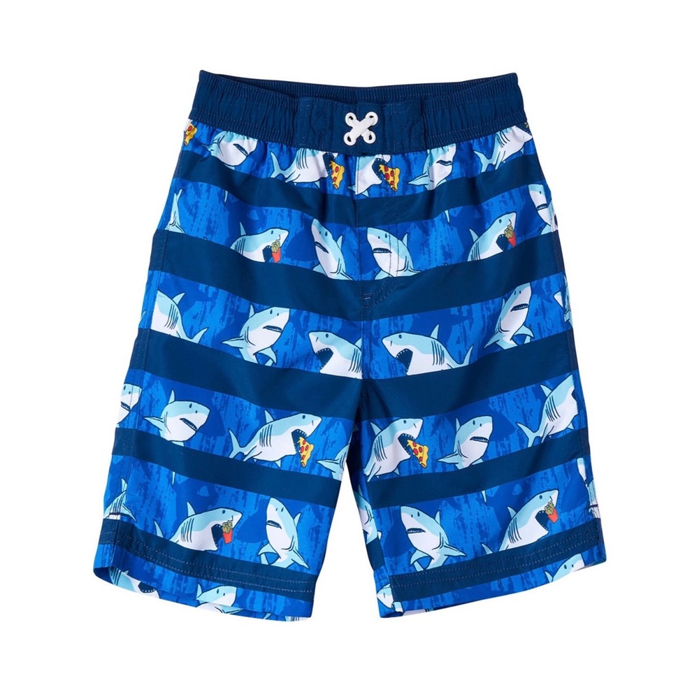 NWT-☀️Pizza Eating Sharks SwimTrunks